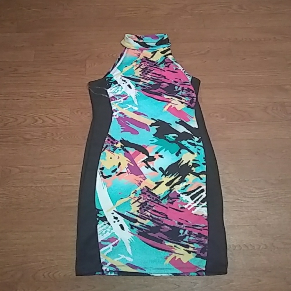 A colorful going out dress